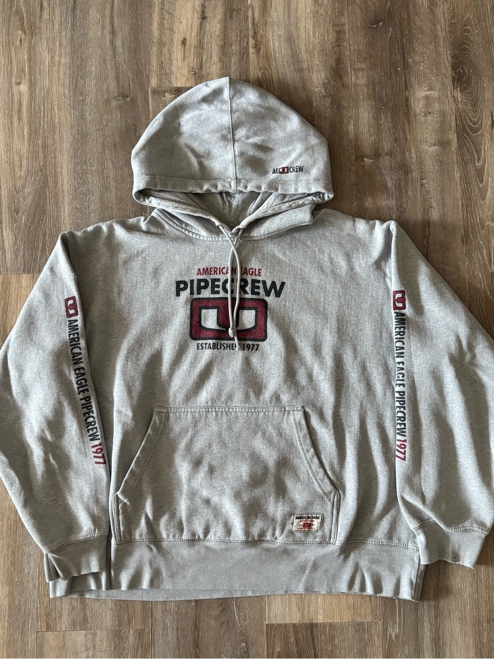 Y2K American Eagle Pipe Crew Skater Sweatshirt Hoodie